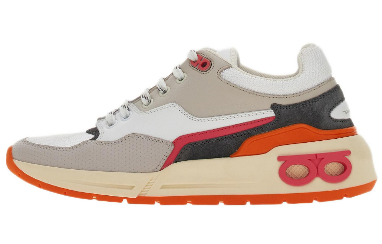 (W) FERRAGAMO Salvatore Gancini Leather Sneaker 'Light Grey'