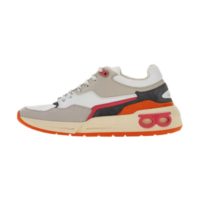(W) FERRAGAMO Salvatore Gancini Leather Sneaker 'Light Grey'