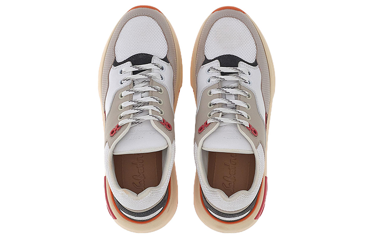 (W) FERRAGAMO Salvatore Gancini Leather Sneaker 'Light Grey' 圖 3