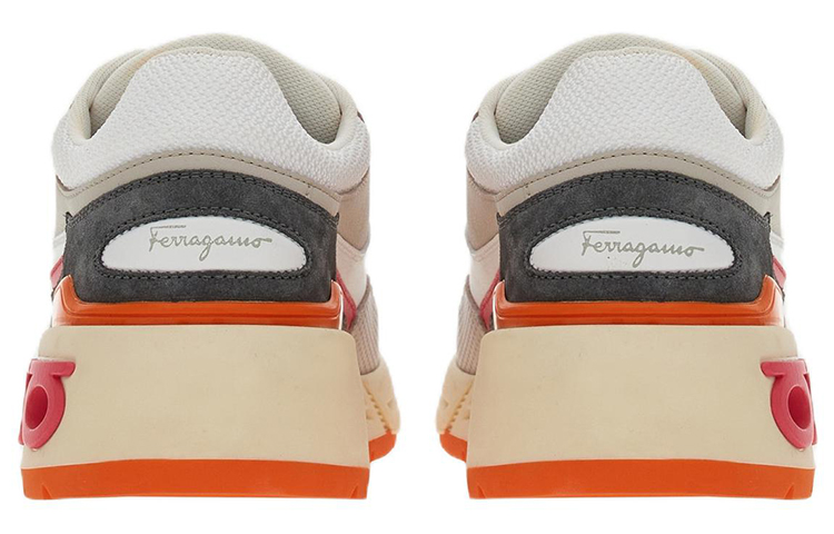(W) FERRAGAMO Salvatore Gancini Leather Sneaker 'Light Grey' 圖 4