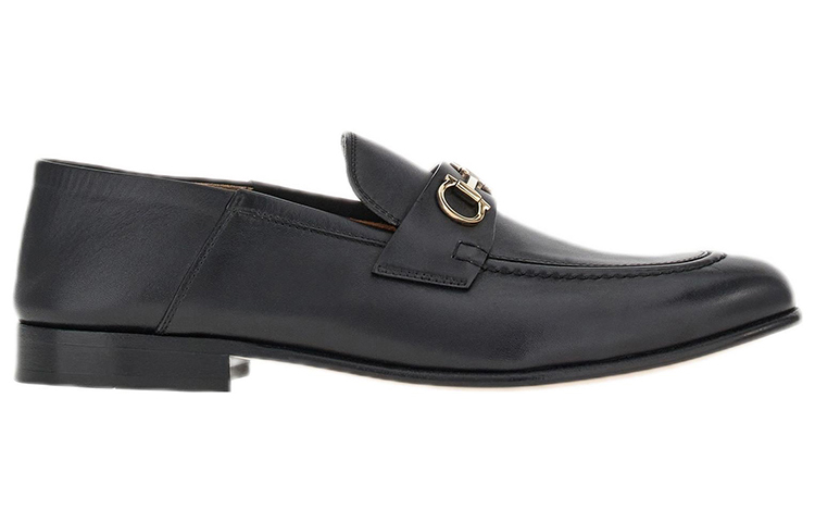 Order FERRAGAMO菲拉格慕 Gancini 牛皮 休閒搭扣 樂福鞋 女款 黑色