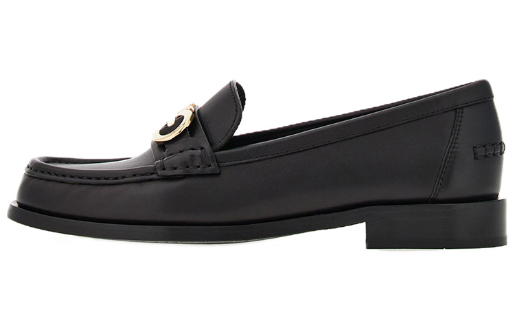 (W) FERRAGAMO Salvatore Gancini Loafer 'Gold Hardware Black'