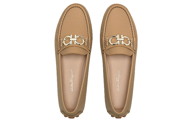 (W) FERRAGAMO Salvatore Gancini Loafer 'Light Brown' 圖 3