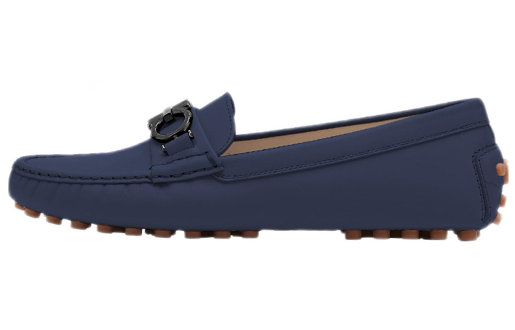Buy (Women) FERRAGAMO Salvatore Gancini Loafer 'Navy Blue' 035153-749318