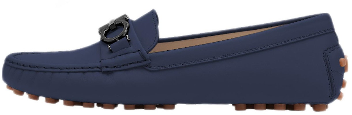 (Women) FERRAGAMO Salvatore Gancini Loafer 'Navy Blue' 035153-749318 Buy (Women) FERRAGAMO Salvatore Gancini Loafer 'Navy Blue' 035153-749318