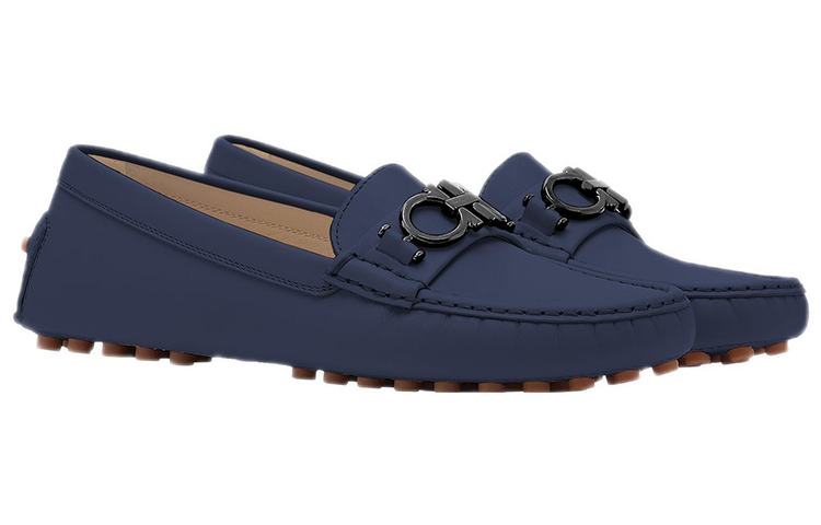 (W) FERRAGAMO Salvatore Gancini Loafer 'Navy Blue' 圖 2