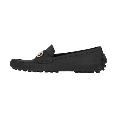 (W) FERRAGAMO Gancini Driving Loafer 'Black'