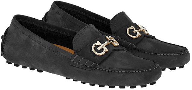 (W) 菲拉格慕萨尔瓦托雷Gancini黑色天鹅绒穆勒鞋 01E393-757935 Order (W) 菲拉格慕萨尔瓦托雷Gancini黑色天鹅绒穆勒鞋 01E393-757935