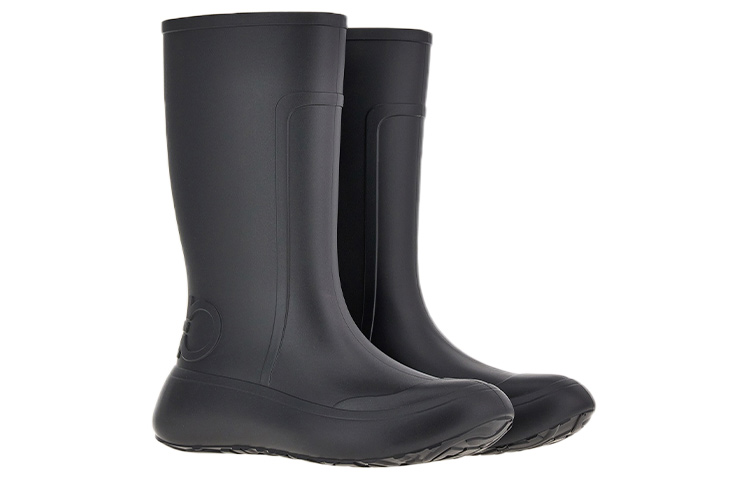 (W) FERRAGAMO Salvatore Gancini Rain Boot 'Black' 圖 2