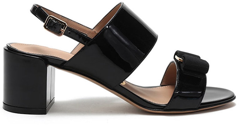 (W) Sandal Hak Balok Ferragamo Salvatore Giulia 'Hitam Paten' 01Q976-725965 Order (W) Sandal Hak Balok Ferragamo Salvatore Giulia 'Hitam Paten' 01Q976-725965