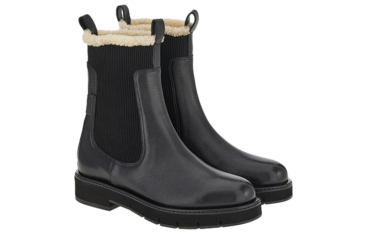 Lookbook (W) FERRAGAMO Salvatore Ziegenleder Chelsea Boots ''Schwarz'' 01E162-756722