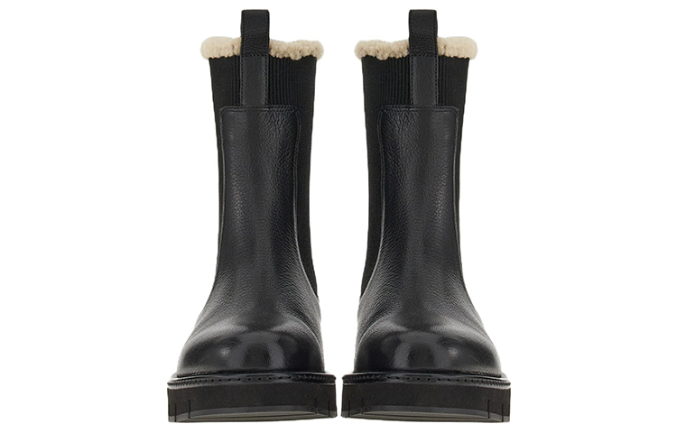 Purchase (W) FERRAGAMO Salvatore Ziegenleder Chelsea Boots ''Schwarz'' 01E162-756722