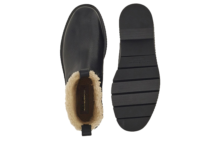 Sizing (W) FERRAGAMO Salvatore Ziegenleder Chelsea Boots ''Schwarz'' 01E162-756722