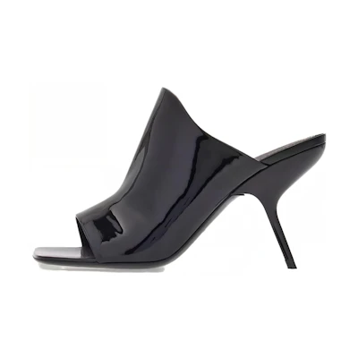 (W) FERRAGAMO Era Patent Leather Mules 'Black'