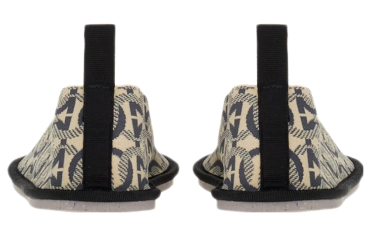 (W) FERRAGAMO Salvatore Jacquard Fabric Flats 'Black and White' 圖 4