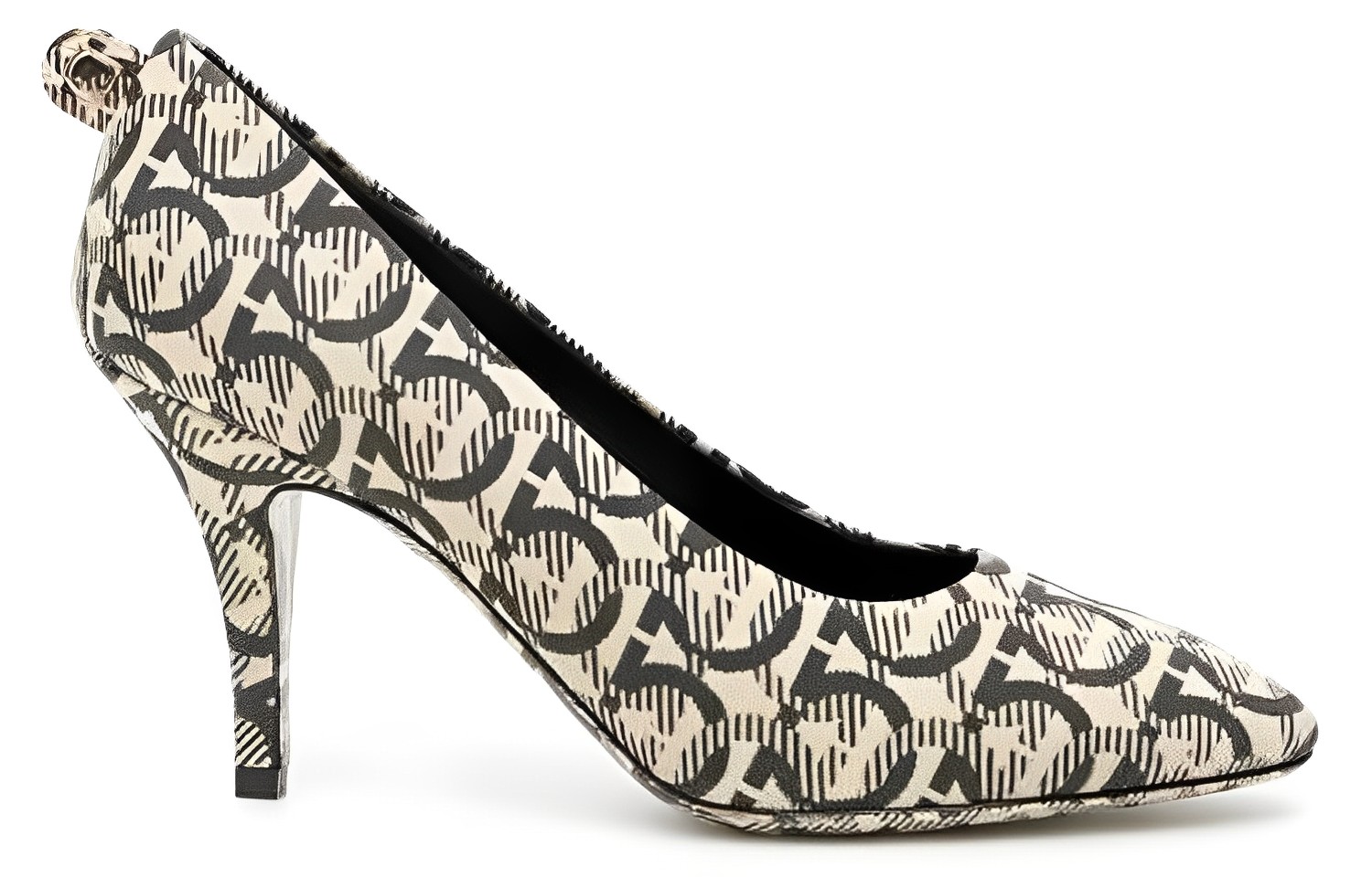 Order (W) 菲拉格慕Salvatore针织高跟鞋 '米色-黑色' 01R038-728342