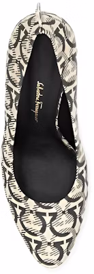 (W) 菲拉格慕Salvatore针织高跟鞋 '米色-黑色' 01R038-728342 Lookbook (W) 菲拉格慕Salvatore针织高跟鞋 '米色-黑色' 01R038-728342