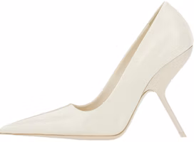 (Women) FERRAGAMO Salvatore Leather 'White Stiletto' High Heels 10.5cm 01F884-762435 (Women) FERRAGAMO Salvatore Leather 'White Stiletto' High Heels 10.5cm 01F884-762435