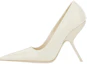Buy (W) FERRAGAMO Salvatore Escarpins en Cuir Blanc Talons Aiguilles 10.5cm 01F884-762435