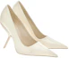 Order (W) FERRAGAMO Salvatore Escarpins en Cuir Blanc Talons Aiguilles 10.5cm 01F884-762435