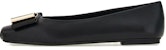 (W) FERRAGAMO Salvatore Kulit Hitam 'Double Bow' 01G255-763167