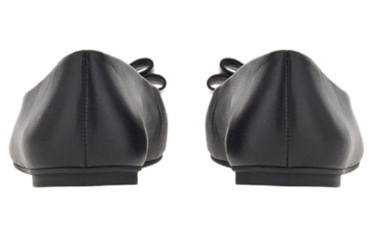 Shop (Women) FERRAGAMO Salvatore Leather Black 'Double Bow' 01G255-763167