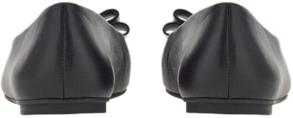 (Women) FERRAGAMO Salvatore Leather Black 'Double Bow' 01G255-763167 Shop (Women) FERRAGAMO Salvatore Leather Black 'Double Bow' 01G255-763167