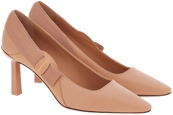 (Women) FERRAGAMO Salvatore Leather Bow Slip-On Stiletto 'Beige' 01G035-765741 Order (Women) FERRAGAMO Salvatore Leather Bow Slip-On Stiletto 'Beige' 01G035-765741