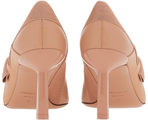 (Women) FERRAGAMO Salvatore Leather Bow Slip-On Stiletto 'Beige' 01G035-765741 Shop (Women) FERRAGAMO Salvatore Leather Bow Slip-On Stiletto 'Beige' 01G035-765741