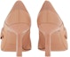Shop (W) FERRAGAMO Salvatore Kulit Bow Slip-On Stiletto 'Beige' 01G035-765741