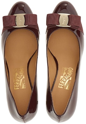 (Women) FERRAGAMO Salvatore Leather Bow Stiletto 'Burgundy' 01B788-757795 Lookbook (Women) FERRAGAMO Salvatore Leather Bow Stiletto 'Burgundy' 01B788-757795