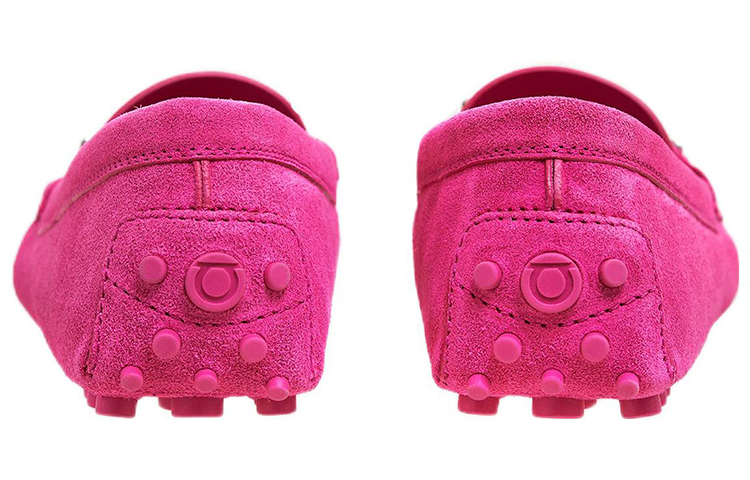 (W) FERRAGAMO Salvatore Leather Buckle Flat 'Pink' 圖 4