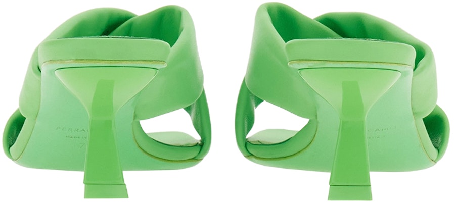 (Women) FERRAGAMO Salvatore Leather Cross-Strap Heeled Slide 'Green' 01F939-764067 Shop (Women) FERRAGAMO Salvatore Leather Cross-Strap Heeled Slide 'Green' 01F939-764067