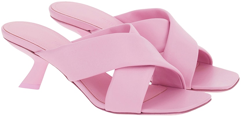 FERRAGAMO菲拉格慕 皮革 交叉繫帶 一字拖鞋 5.5cm 女款 粉紅色 Order FERRAGAMO菲拉格慕 皮革 交叉繫帶 一字拖鞋 5.5cm 女款 粉紅色