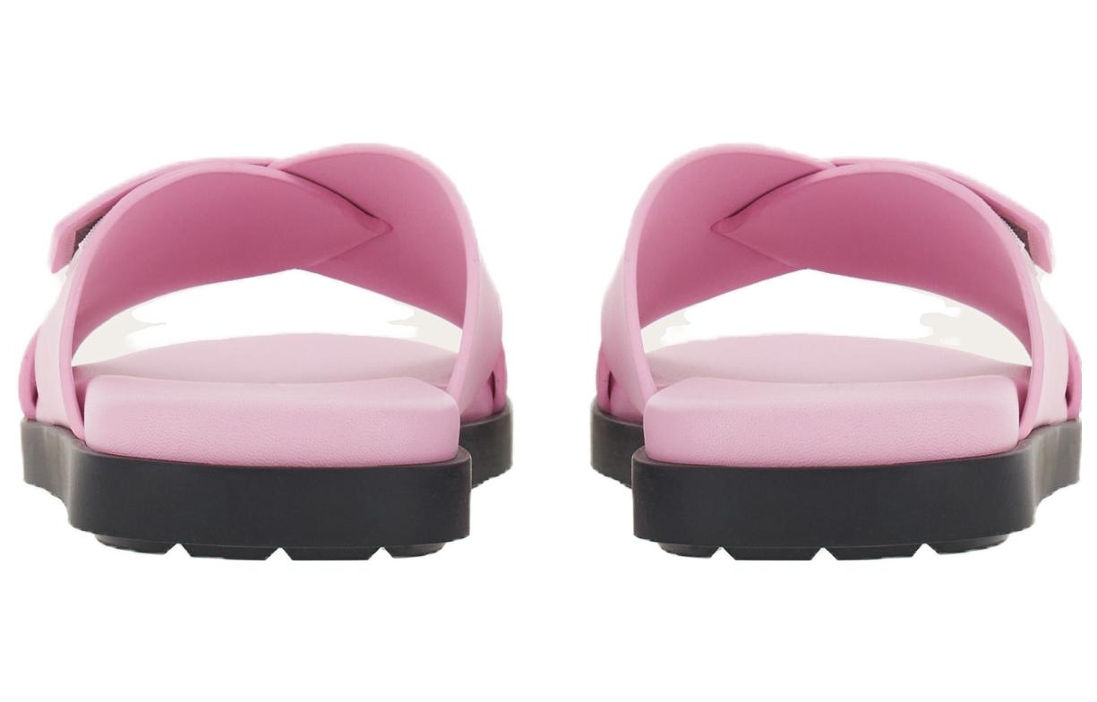 (W) FERRAGAMO Salvatore Leather Cross Strap Slide 'Light Purple' 圖 4