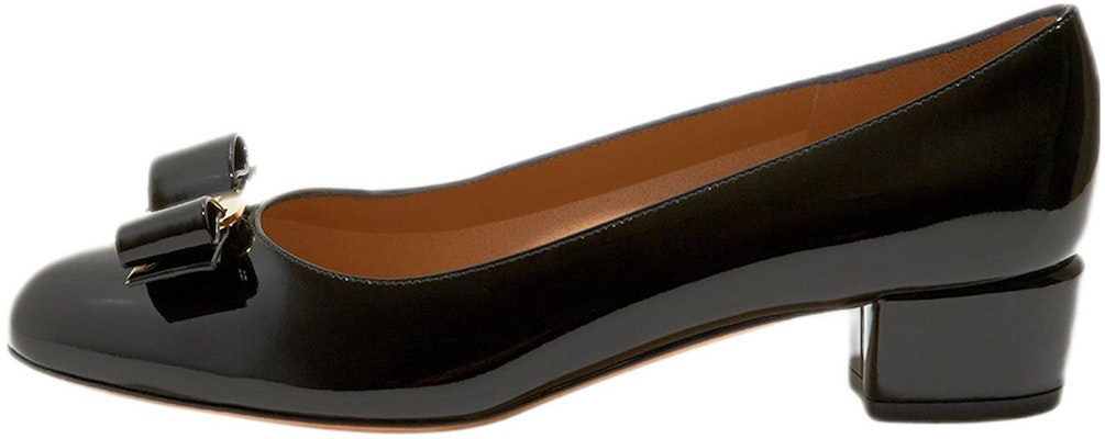 (Women) FERRAGAMO Salvatore Leather High Heels 'Black Bow' 01B221-591963 Buy (Women) FERRAGAMO Salvatore Leather High Heels 'Black Bow' 01B221-591963