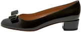 Buy (W) FERRAGAMO Salvatore Kasut Tumit Tinggi Kulit Pernis 'Black Bow' 01B221-591963