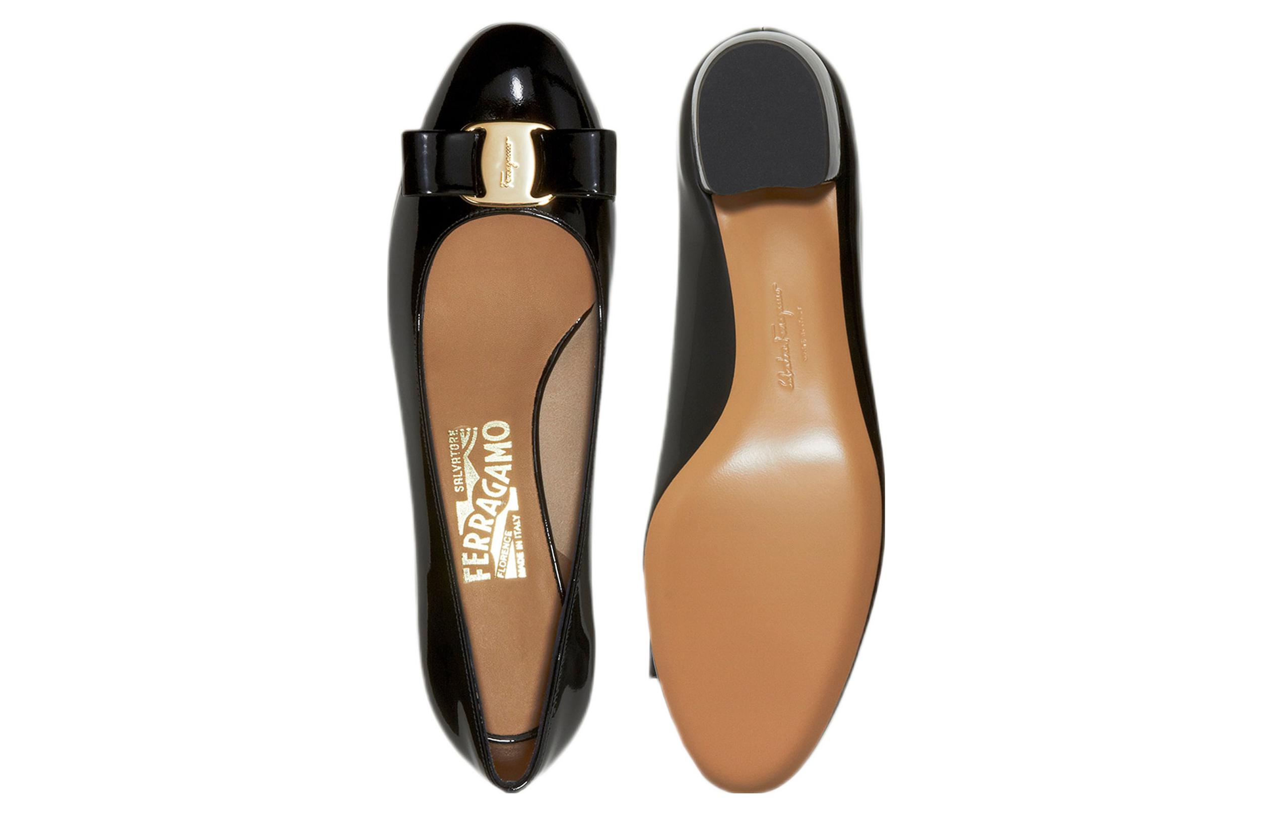 Details for (W) FERRAGAMO Salvatore Sepatu Hak Tinggi Kulit 'Black Bow' 01B221-591963