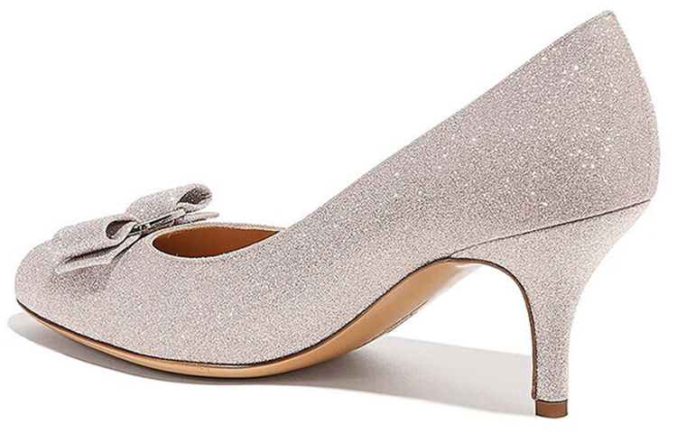 (W) FERRAGAMO Salvatore Leather High Heels 'Pink Sparkle Bow' 圖 3