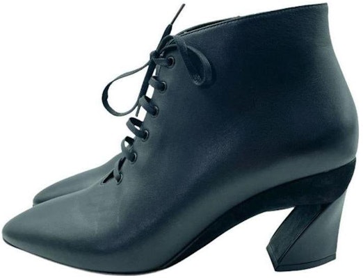 (Women) FERRAGAMO Salvatore Leather Lace-Up Ankle Boots 'Black 8cm' 01Q334 Buy (Women) FERRAGAMO Salvatore Leather Lace-Up Ankle Boots 'Black 8cm' 01Q334