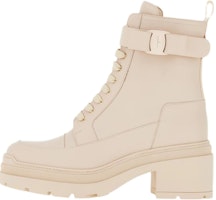 (Women) FERRAGAMO Salvatore Leather Lace-Up Ankle Boot 'Beige' 01D634-753733 (Women) FERRAGAMO Salvatore Leather Lace-Up Ankle Boot 'Beige' 01D634-753733