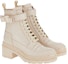 Lookbook (W) FERRAGAMO Salvatore But Ankle Berwarna Beige Kulit Bertali 01D634-753733