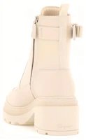 Shop FERRAGAMO菲拉格慕 皮革 繫帶 時尚短靴 女款 米色