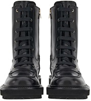 (Women) FERRAGAMO Leather Combat Boots 'Black' 01E517-758032 Shop (Women) FERRAGAMO Leather Combat Boots 'Black' 01E517-758032