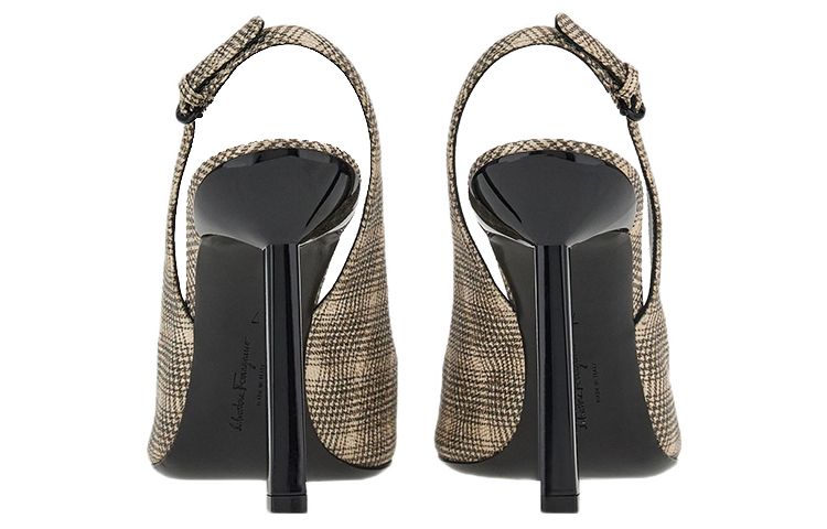 (W) FERRAGAMO Salvatore Leather Mule 'Gold Black Buckle' 圖 4