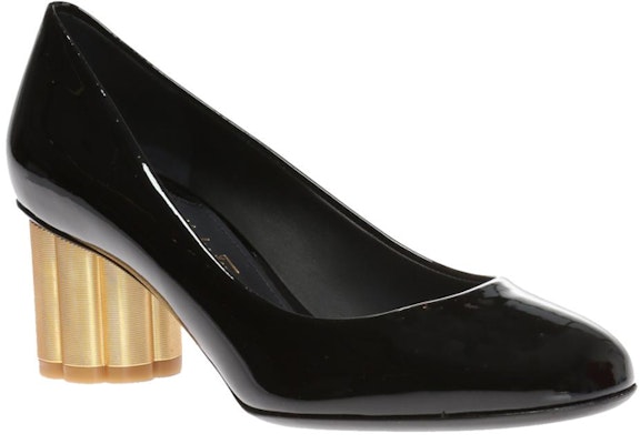 (W) FERRAGAMO Salvatore Zapatos de Tacón de Cuero Charol 'Negro con Tacón Ancho' 01M686-672733 Order (W) FERRAGAMO Salvatore Zapatos de Tacón de Cuero Charol 'Negro con Tacón Ancho' 01M686-672733