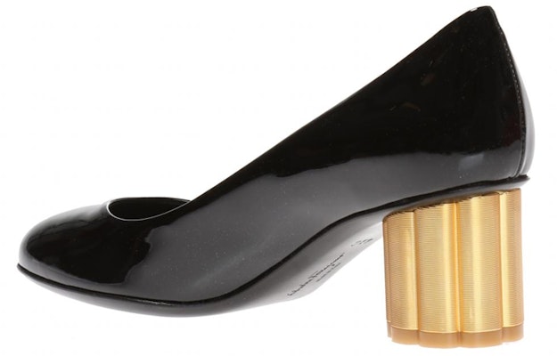 (Women) FERRAGAMO Salvatore Leather Patent Pumps 'Black Block Heel' 01M686-672733 Lookbook (Women) FERRAGAMO Salvatore Leather Patent Pumps 'Black Block Heel' 01M686-672733