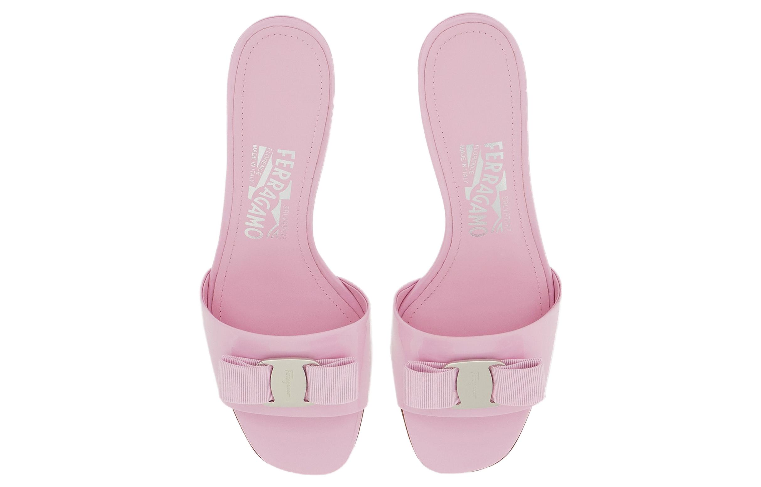 Lookbook (W) Sandalias de Tacón FERRAGAMO Salvatore Peep-Toe de Cuero 'Pink Fashion'. 01E562-763587