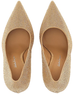 (Women) FERRAGAMO Salvatore Leather Pointed Toe Pump 'Gold' 01D270-999044 Lookbook (Women) FERRAGAMO Salvatore Leather Pointed Toe Pump 'Gold' 01D270-999044