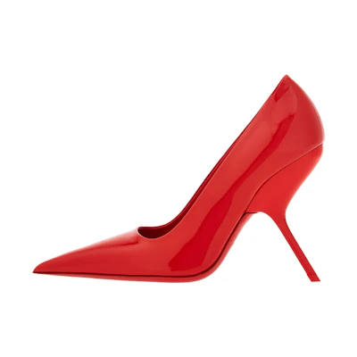 (W) FERRAGAMO Salvatore Leather Pointed Toe Stiletto 'Red'